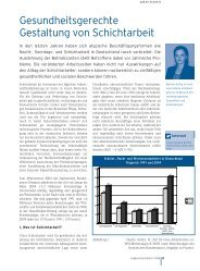 Gesundheitsgerechte Gestaltung von Schichtarbeit - ErgonAssist