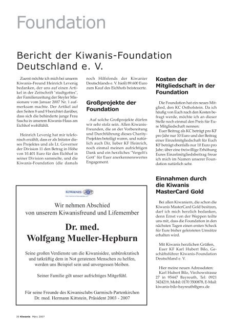 Nachrichten - Kiwanis Deutschland