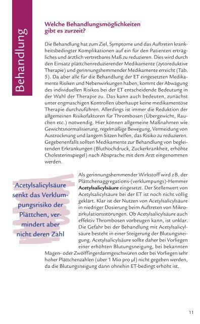 Die essentielle Thrombozythämie (ET) - Shire Deutschland GmbH