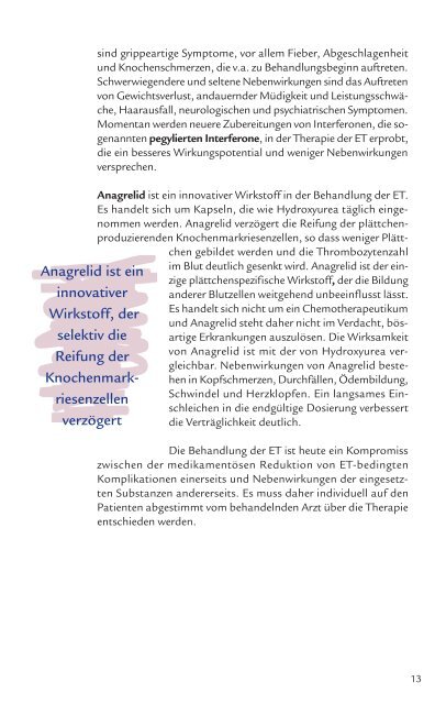 Die essentielle Thrombozythämie (ET) - Shire Deutschland GmbH