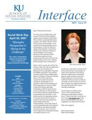 2007 issue 1 interface.pmd - School of Social Welfare - University of ...