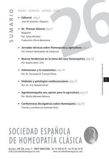 nuevas tendencias en la toma del caso homeopático - Sociedad ...