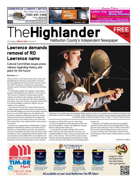 Mar 1 - The Highlander