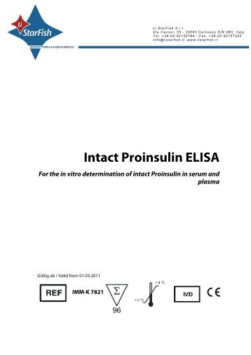 Arbeitsanleitung/Manual Intaktes/Intact Proinsulin - DIAGNOSTICA ...