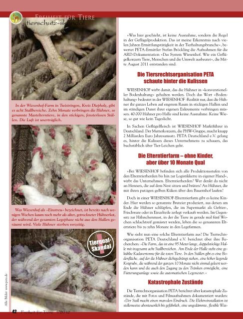 pdf-download: Gesamte Ausgabe - Freiheit für Tiere