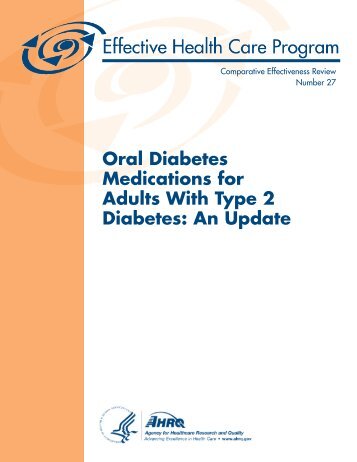 Comparative Effectiveness and Safety of Oral Diabetes Medications