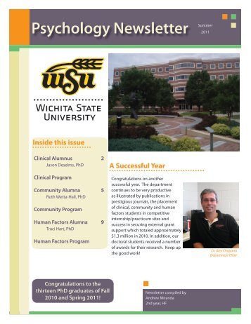 Psychology Newsletter - Wichita State University