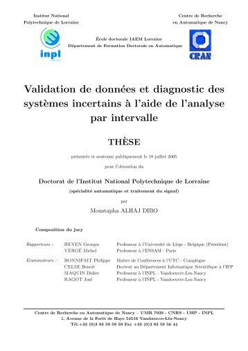 Télécharger la thèse - ENSEM - Inpl