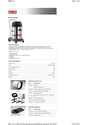 Page 1 of 2 DiBO nv 25/02/2011 http://www.dibo ... - Mondo Chemicals