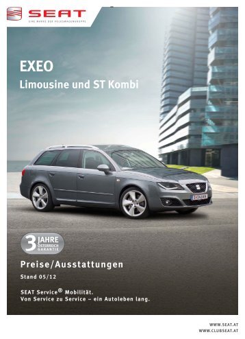 eXeO limousine und st Kombi Preise/ausstattungen - SEAT Österreich