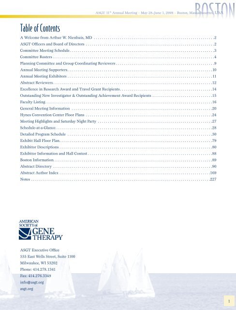 As of May 1, 2008 - American Society of Gene & Cell Therapy