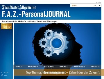 F.A.Z.-PersonalJOURNAL Ausgabe Oktober 2012 (pdf 3,5 - FAZ.net