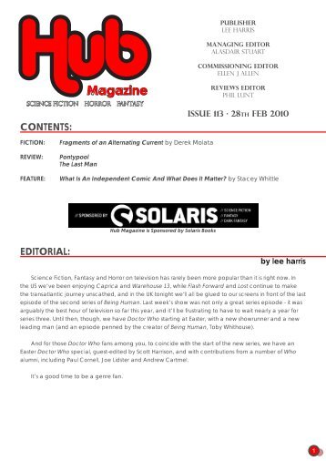 issue 113 . 28TH FEB 2010 CONTENTS - Hub Magazine