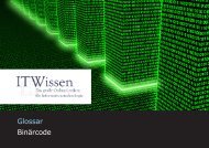 Binärcode Glossar Binärcode - IT Wissen.info