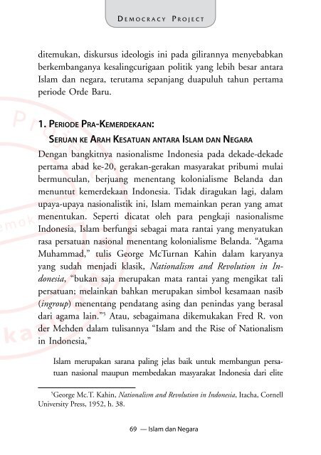 Islam dan Negara - Democracy Project