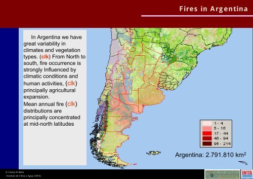 © Carlos Di Bella Instituto de Clima y Agua (INTA)