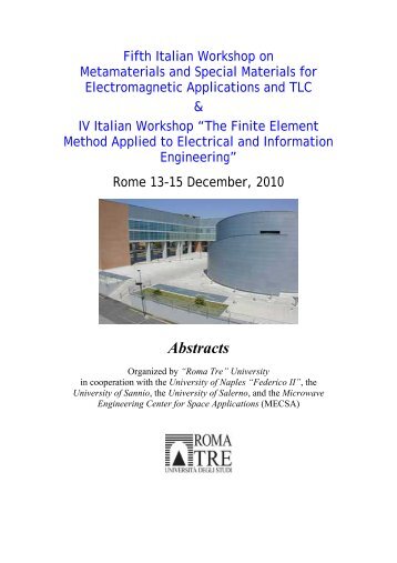 Abstracts - Dipartimento di Elettronica Applicata