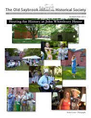 Hosting for History at John Whittlesey House - The Old Saybrook ...