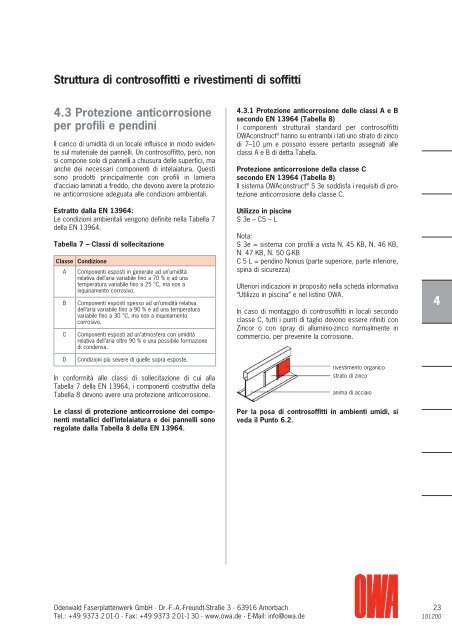 Istruzioni di posa Workbook - OWA