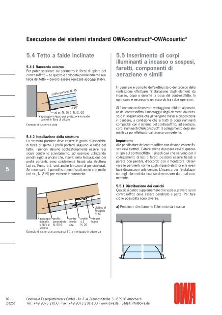 Istruzioni di posa Workbook - OWA