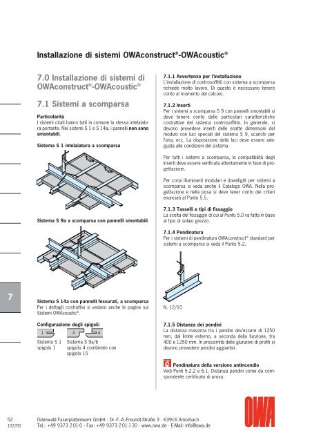 Istruzioni di posa Workbook - OWA