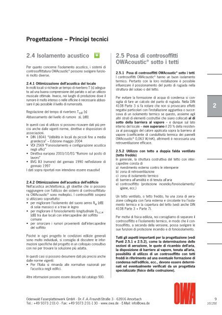 Istruzioni di posa Workbook - OWA