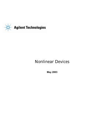 Print version of this Book (PDF file) - Agilent - Agilent Technologies