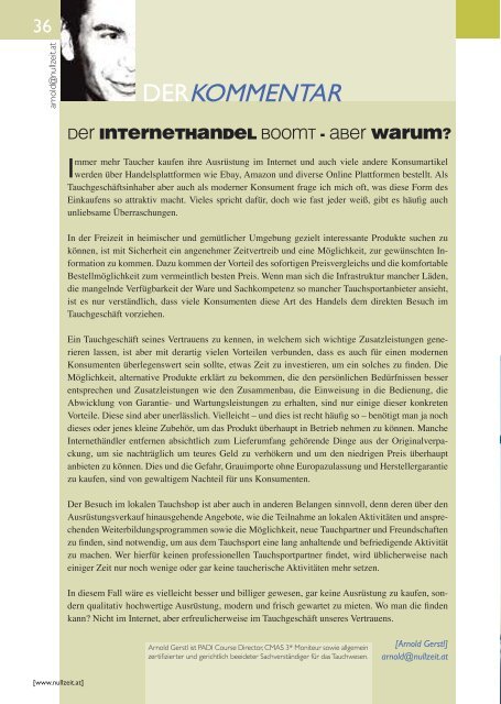 nullzeit Magazin, Ausgabe 1/08 - Nullzeit.at