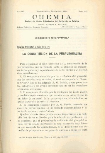 Biblioteca Digital | FCEN-UBA | Chemia Nº 16 y 17 Revista del ...