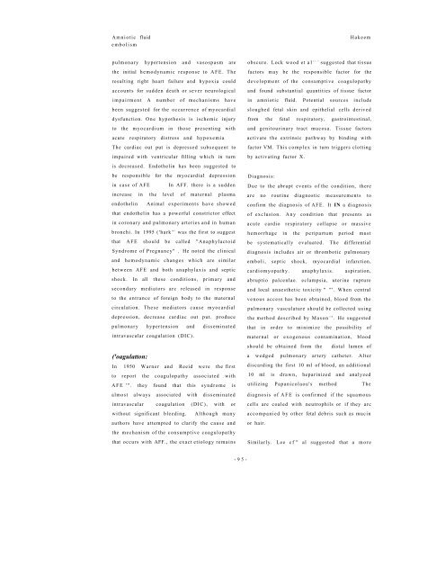 amniotic fluid embolism pdf
