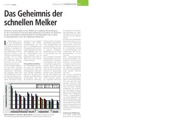 Das Geheimnis der schnellen Melker. die grüne vom - Swissmilk