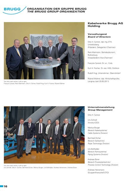 Die Gruppe BruGG The Brugg group - Geobrugg AG