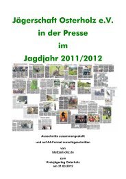 Jägerschaft Osterholz e.V. in der Presse 2011/2012 - blattzeit-ohz.de