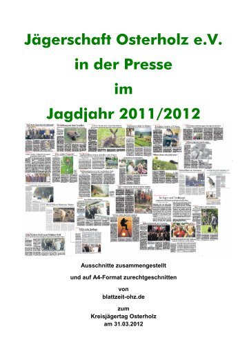 Jägerschaft Osterholz e.V. in der Presse 2011/2012 - blattzeit-ohz.de