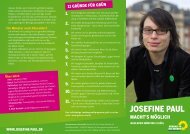 Kandidatinnen-Flyer - Josefine Paul