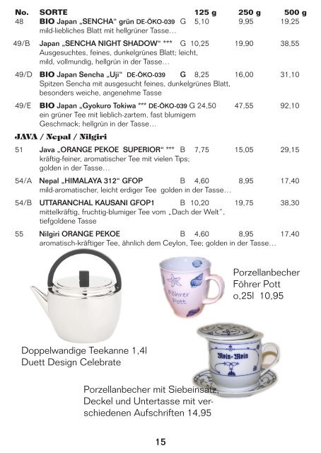 Liebe Teekunden - Föhrer Teekontor
