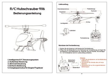 R/C Hubschrauber 9116 - Trendy Planets