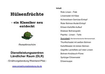 Rezepte Huelsenfruechte.pdf - Ernährungsberatung Rheinland-Pfalz