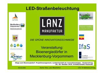 Gunter Klee - LED-Straßenbeleuchtung. Wege zum Bioenergiedorf. 29 ...