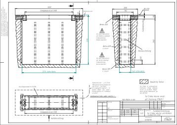 Fundamentzeichnung für Einbau Wanne und Rahmen 1:20 ... - SAFIA