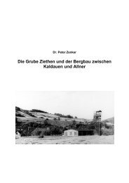 Die Grube Ziethen und der Bergbau zwischen ... - Dr. Peter Zenker