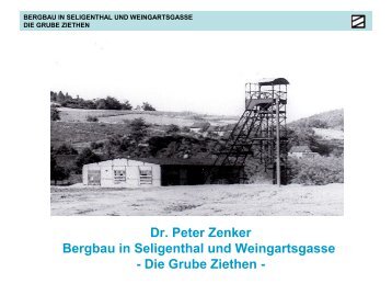 Die Grube Ziethen - Dr. Peter Zenker