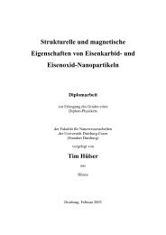 Strukturelle und magnetische Eigenschaften von Eisenkarbid- und ...