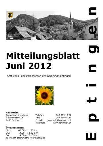 Mitteilungsblatt Juni 2012 - Eptingen