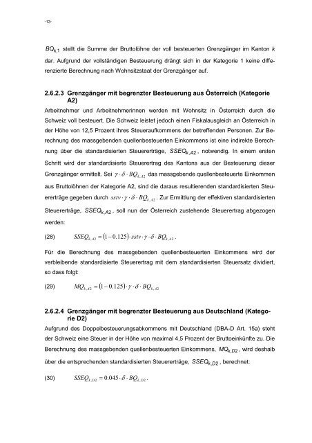 Technischer Bericht für die Vierjahresperiode 2012–15 - Eidg ...