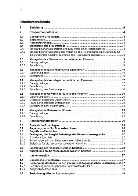 Technischer Bericht für die Vierjahresperiode 2012–15 - Eidg ...