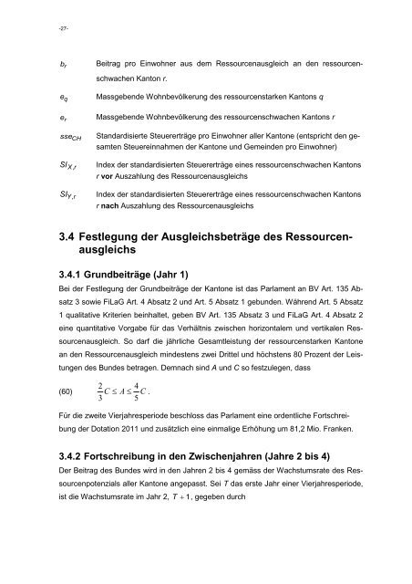 Technischer Bericht für die Vierjahresperiode 2012–15 - Eidg ...