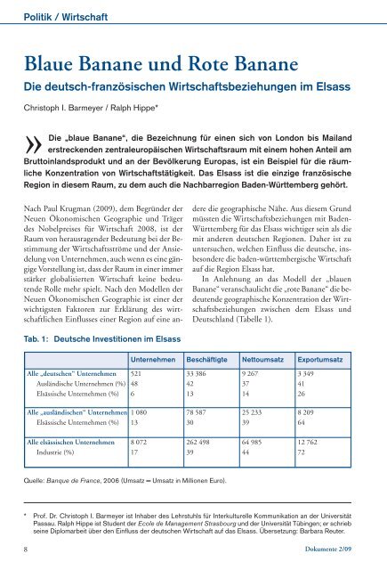 Die „blaue Banane“ - Universität Passau