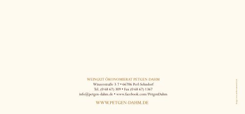 Weinpreisliste - Petgen Dahm