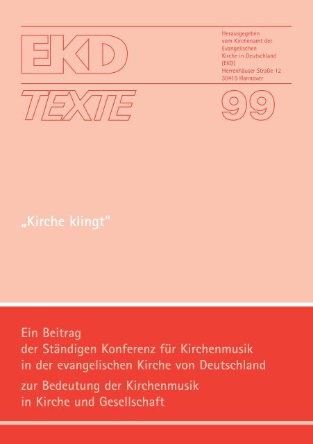 EKD Texte 99.qxd - Evangelische Kirche in Deutschland